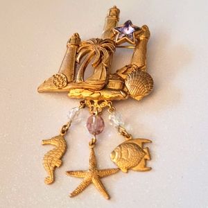 Rare Kirks Folly light house brooch